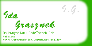 ida grasznek business card